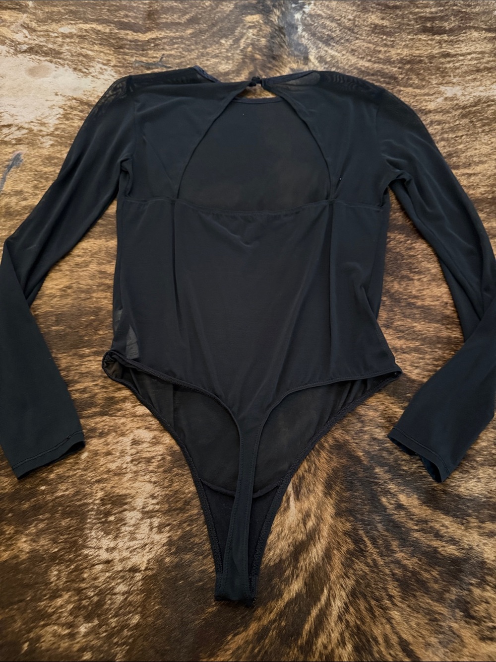 Auden Black Long-Sleeve Bodysuit - Picture 4 of 5